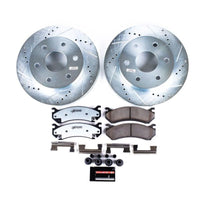 PowerStop Power Stop 02-06 Cadillac Escalade Front Z36 Truck & Tow Brake Kit - Brakes Rotors Pads