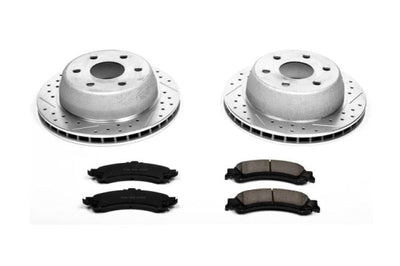 PowerStop Power Stop 02-06 Cadillac Escalade Rear Z23 Evolution Sport Brake Kit - Brakes Rotors & Pads