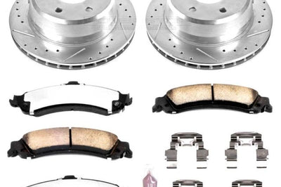 PowerStop Power Stop 02-06 Cadillac Escalade Rear Z36 Truck & Tow Brake Kit - Brakes Rotors Pads
