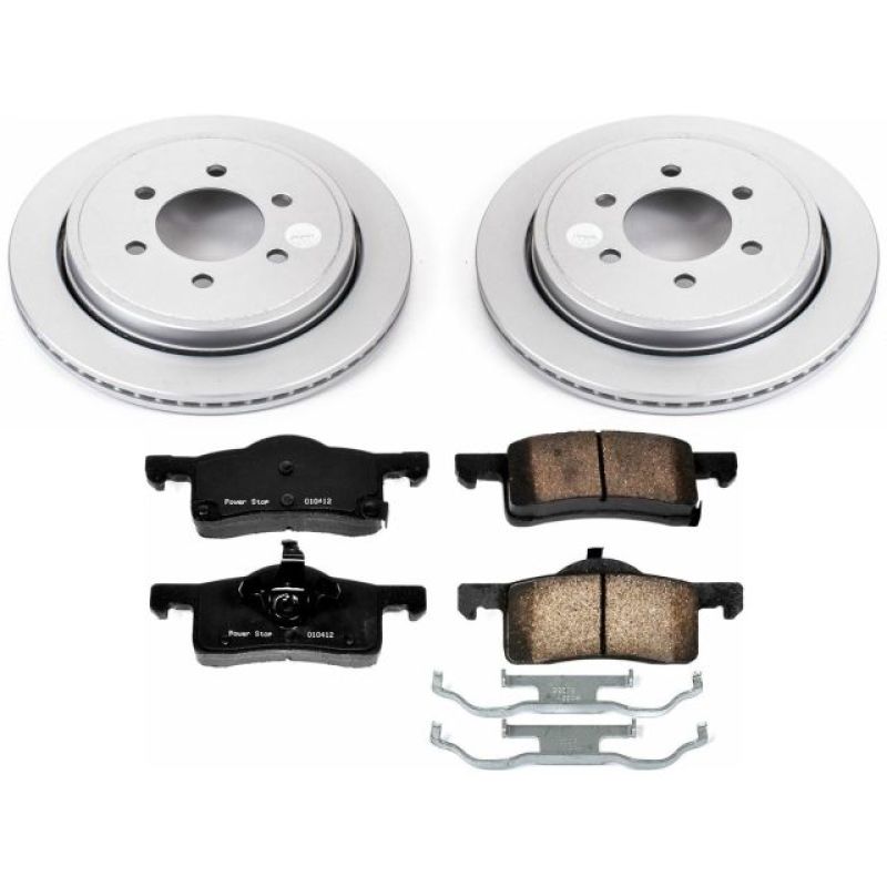 PowerStop Power Stop 02-06 Ford Expedition Rear Z17 Evolution Geomet Coated Brake Kit - Brakes Rotors & Pads