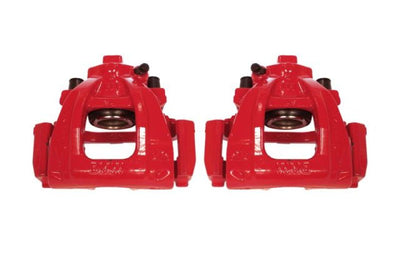 PowerStop Power Stop 02-06 Mini Cooper Front Red Calipers w/Brackets - Pair - Brakes Rotors & Pads