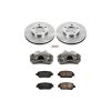 PowerStop Power Stop 02-06 Toyota Camry Front Autospecialty Brake Kit w/Calipers - Brakes Rotors & Pads