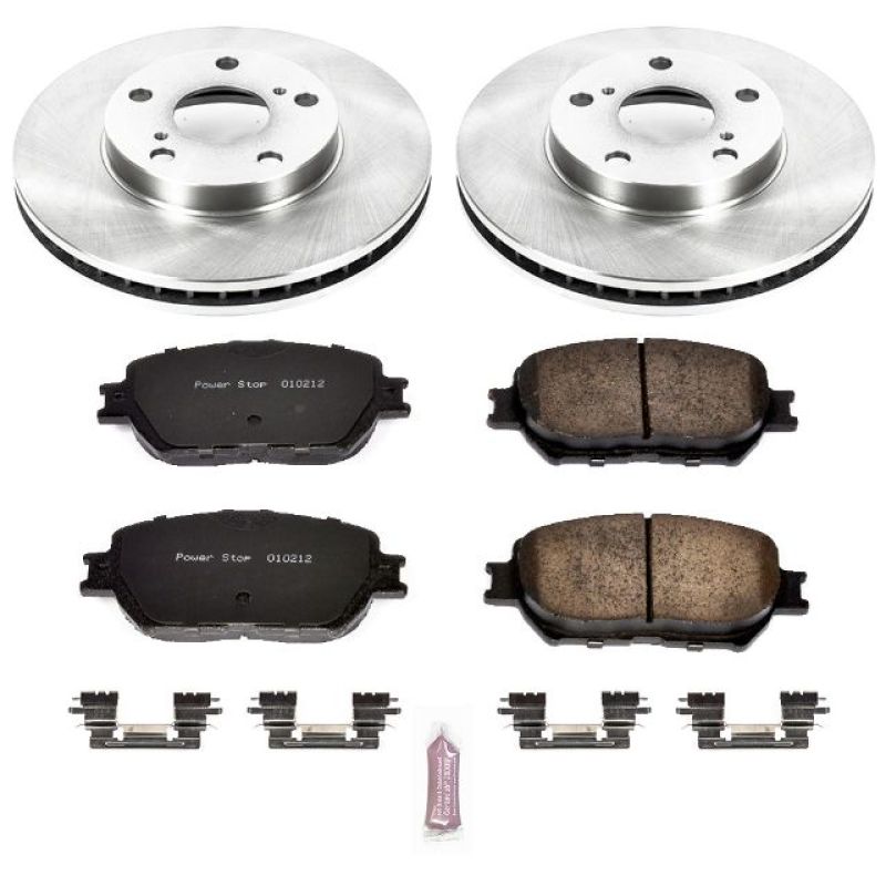 PowerStop Power Stop 02-06 Toyota Camry Front Autospecialty Brake Kit - Brakes Rotors & Pads