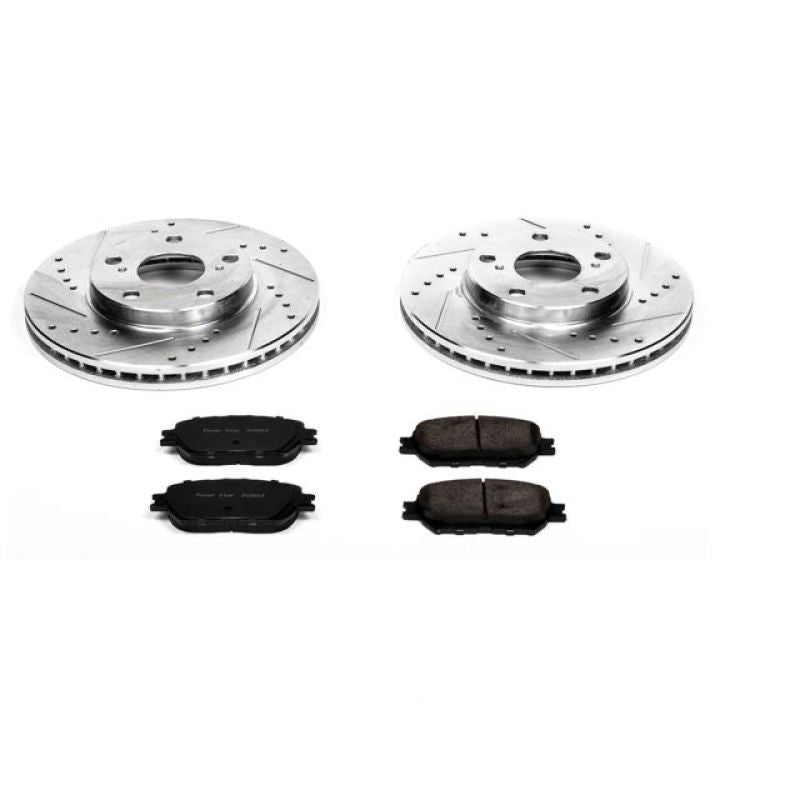 PowerStop Power Stop 02-06 Toyota Camry Front Z23 Evolution Sport Brake Kit - Brakes Rotors & Pads