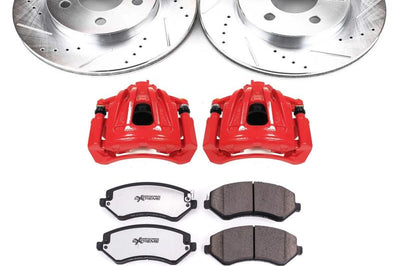 PowerStop Power Stop 02-07 Jeep Liberty Front Z36 Truck & Tow Brake Kit w/Calipers - Brakes Rotors Pads