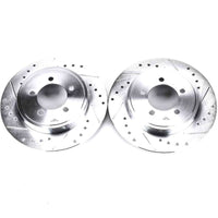 PowerStop Power Stop 02-10 Ford Explorer Rear Evolution Drilled & Slotted Rotors - Pair - Brakes Pads