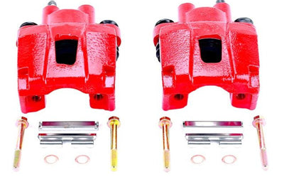 PowerStop Power Stop 02-10 Ford Explorer Rear Red Calipers w/o Brackets - Pair - Brakes Rotors & Pads