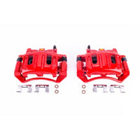 PowerStop Power Stop 03-04 Dodge Dakota Front Red Calipers w/Brackets - Pair - Brakes Rotors & Pads