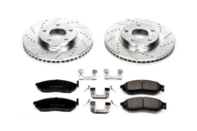 PowerStop Power Stop 03-04 Infiniti M45 Front Z23 Evolution Sport Brake Kit - Brakes Rotors & Pads
