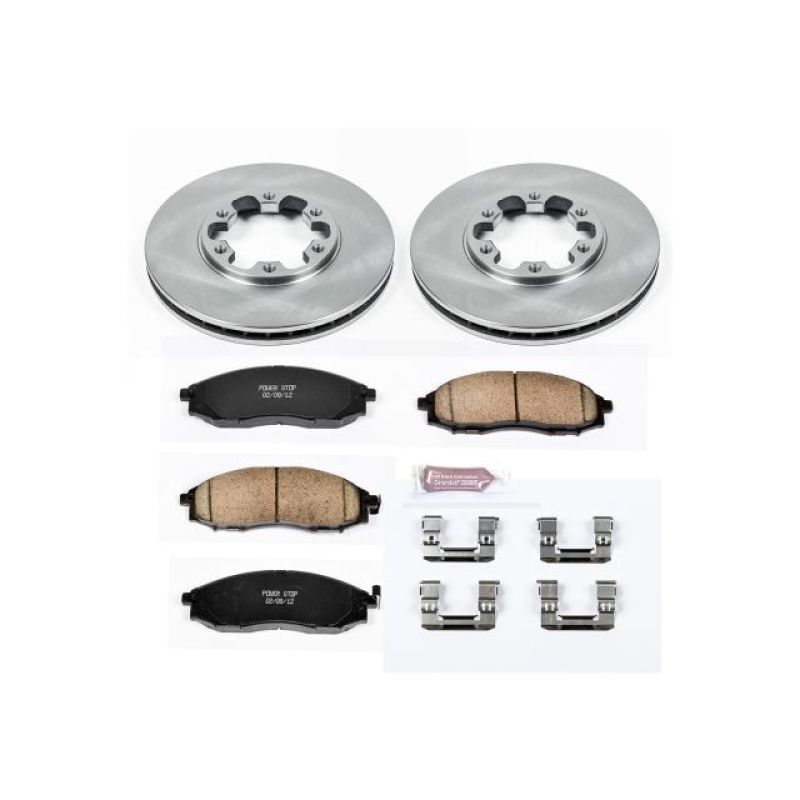 PowerStop Power Stop 03-04 Nissan Frontier Front Autospecialty Brake Kit - Brakes Rotors & Pads