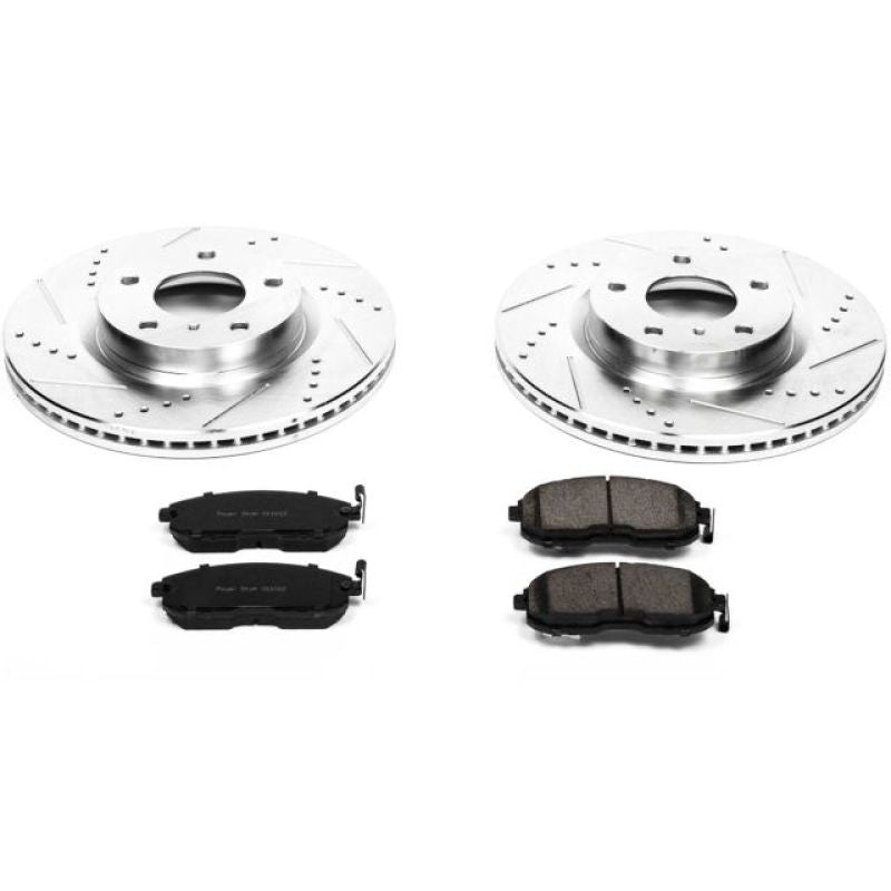PowerStop Power Stop 03-05 Infiniti G35 Front Z23 Evolution Sport Brake Kit - Brakes Rotors & Pads