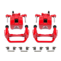 PowerStop Power Stop 03-05 Infiniti G35 Rear Red Calipers w/Brackets - Pair - Brakes Rotors & Pads