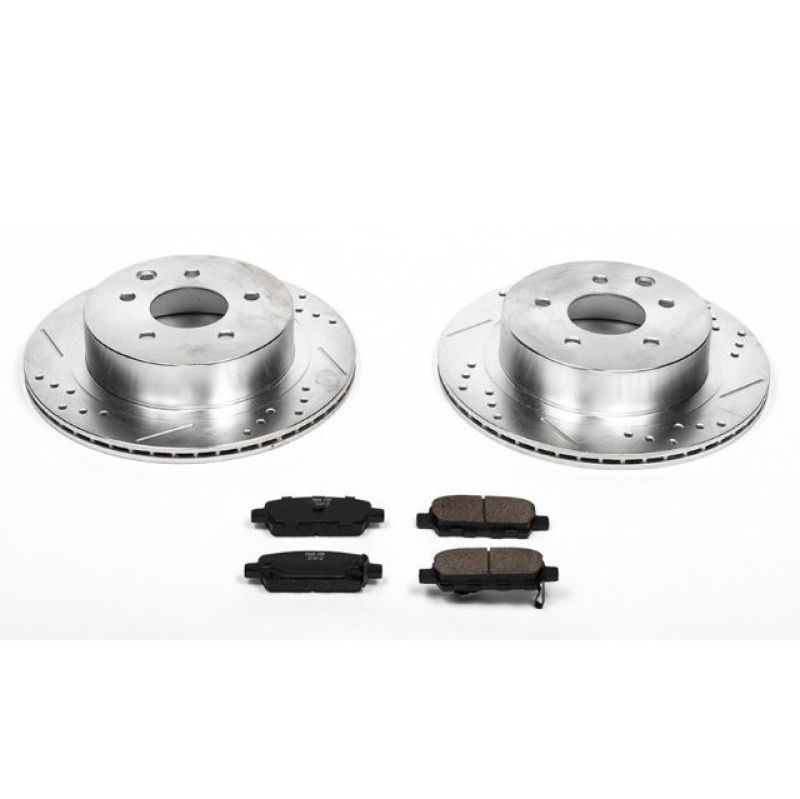 PowerStop Power Stop 03-05 Infiniti G35 Rear Z23 Evolution Sport Brake Kit - Brakes Rotors & Pads