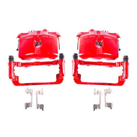 PowerStop Power Stop 03-06 Cadillac Escalade Rear Red Calipers w/Brackets - Pair - Brakes Rotors & Pads