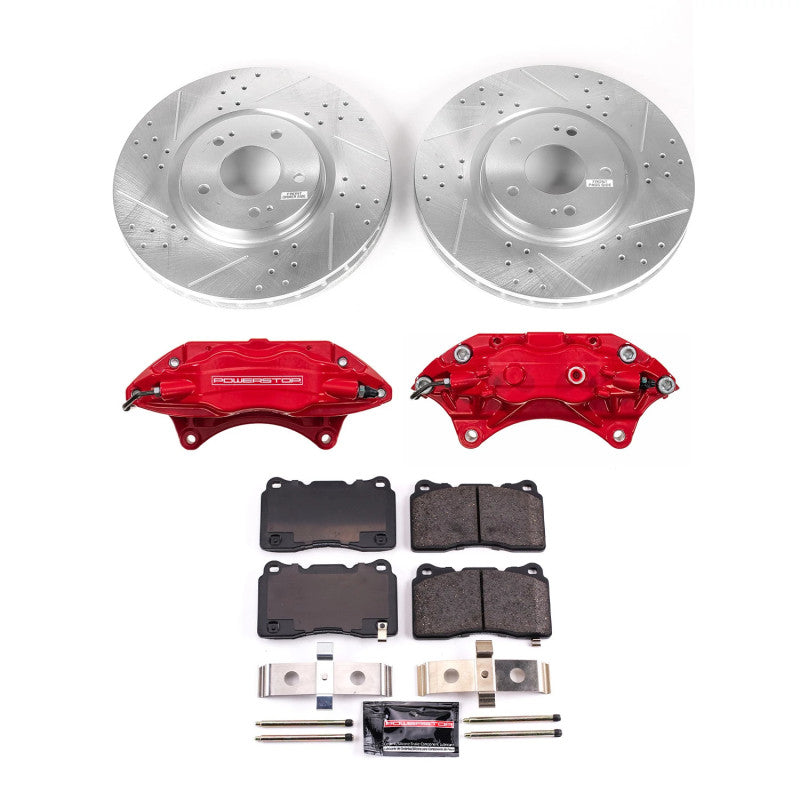 PowerStop Power Stop 03-06 Mitsubishi Lancer Front Z23 Evolution Kit w/Calipers - Brakes Rotors & Pads