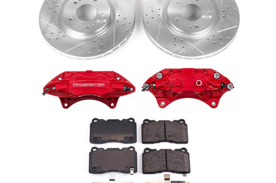 PowerStop Power Stop 03-06 Mitsubishi Lancer Front Z23 Evolution Kit w/Calipers - Brakes Rotors & Pads