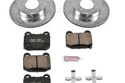 PowerStop Power Stop 03-06 Mitsubishi Lancer Rear Z23 Evolution Sport Brake Kit - Brakes Rotors & Pads