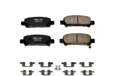 PowerStop Power Stop 03-06 Subaru Baja Rear Z17 Evolution Ceramic Brake Pads w/Hardware - Brakes Rotors &