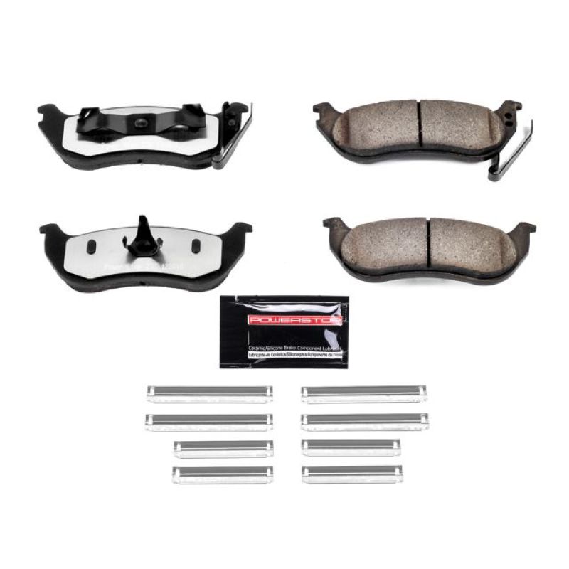 PowerStop Power Stop 03-07 Jeep Liberty Rear Z36 Truck & Tow Brake Pads w/Hardware - Brakes Rotors