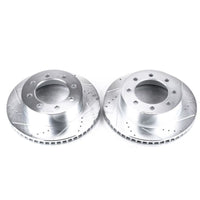 PowerStop Power Stop 03-08 Dodge Ram 3500 Front Drilled & Slotted Rotor - Pair - Brakes Rotors Pads