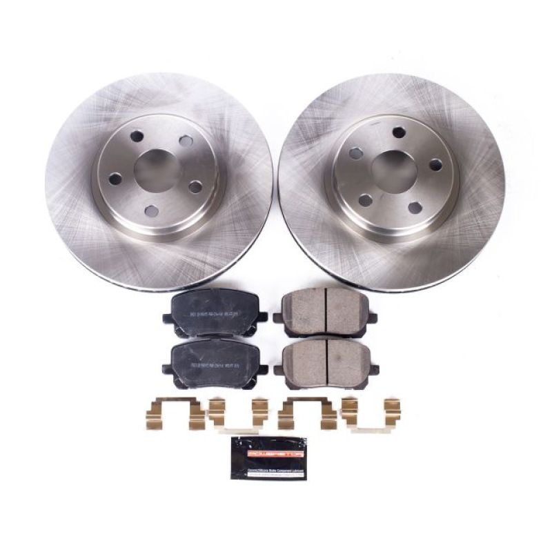 PowerStop Power Stop 03-08 Pontiac Vibe Front Autospecialty Brake Kit - Brakes Rotors & Pads