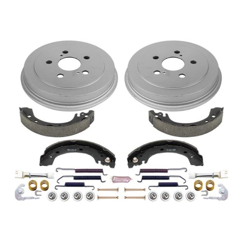 PowerStop Power Stop 03-08 Toyota Corolla Rear Autospecialty Drum Kit - Brakes Rotors & Pads
