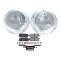 PowerStop Power Stop 03-09 Lexus GX470 Rear Z23 Evolution Sport Brake Kit - Brakes Rotors & Pads