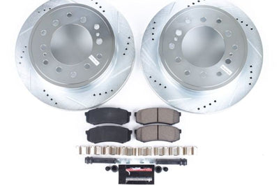 PowerStop Power Stop 03-09 Lexus GX470 Rear Z23 Evolution Sport Brake Kit - Brakes Rotors & Pads