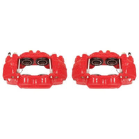 PowerStop Power Stop 03-09 Toyota 4Runner Front Red Calipers w/o Brackets - Pair - Brakes Rotors & Pads