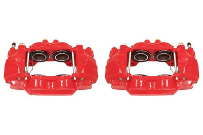 PowerStop Power Stop 03-09 Toyota 4Runner Front Red Calipers w/o Brackets - Pair - Brakes Rotors & Pads
