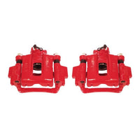 PowerStop Power Stop 03-09 Toyota 4Runner Rear Red Calipers w/Brackets - Pair - Brakes Rotors & Pads