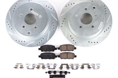 PowerStop Power Stop 03-12 Infiniti FX35 Rear Z23 Evolution Sport Brake Kit - Brakes Rotors & Pads
