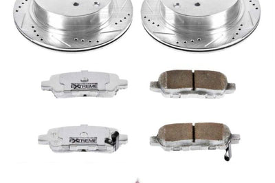 PowerStop Power Stop 03-12 Infiniti FX35 Rear Z26 Street Warrior Brake Kit - Brakes Rotors & Pads