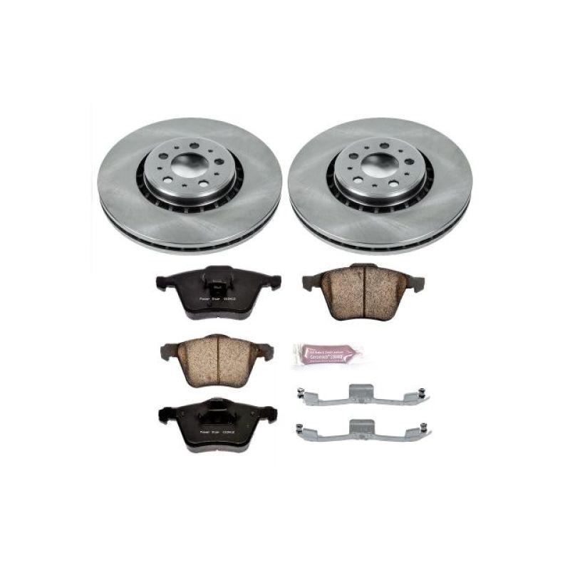 PowerStop Power Stop 03-14 Volvo XC90 Front Autospecialty Brake Kit - Brakes Rotors & Pads