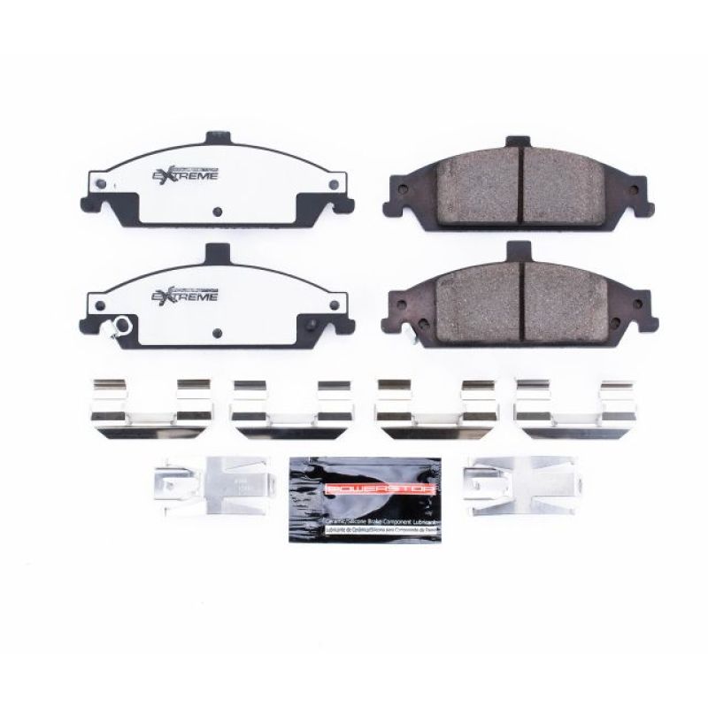 PowerStop Power Stop 04-05 Chevrolet Classic Front Z26 Extreme Street Brake Pads w/Hardware - Brakes Rotors &