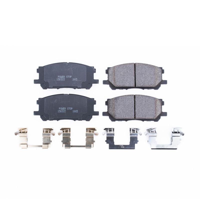 PowerStop Power Stop 04-06 Lexus RX330 Front Z17 Evolution Ceramic Brake Pads w/Hardware - Brakes Rotors &