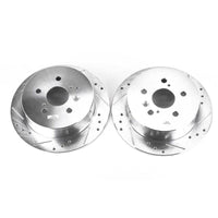 PowerStop Power Stop 04-06 Lexus RX330 Rear Evolution Drilled & Slotted Rotors - Pair - Brakes Pads