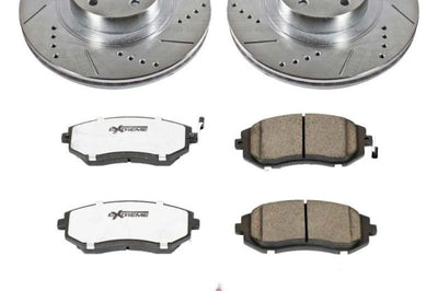 PowerStop Power Stop 04-06 Subaru Baja Front Z26 Street Warrior Brake Kit - Brakes Rotors & Pads