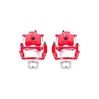 PowerStop Power Stop 04-07 Buick Rainier Rear Red Calipers w/Brackets - Pair - Brakes Rotors & Pads
