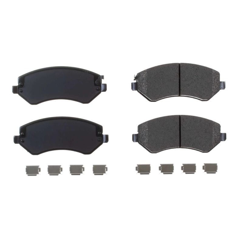 PowerStop Power Stop 04-07 Chrysler Town & Country Front Z17 Evolution Ceramic Brake Pads w/Hardware - Brakes Rotors