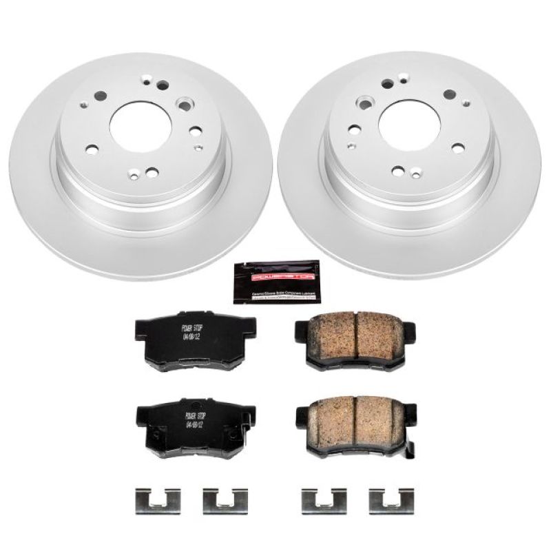 PowerStop Power Stop 04-08 Acura TL Rear Z17 Evolution Geomet Coated Brake Kit - Brakes Rotors & Pads