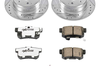 PowerStop Power Stop 04-08 Acura TL Rear Z26 Street Warrior Brake Kit - Brakes Rotors & Pads