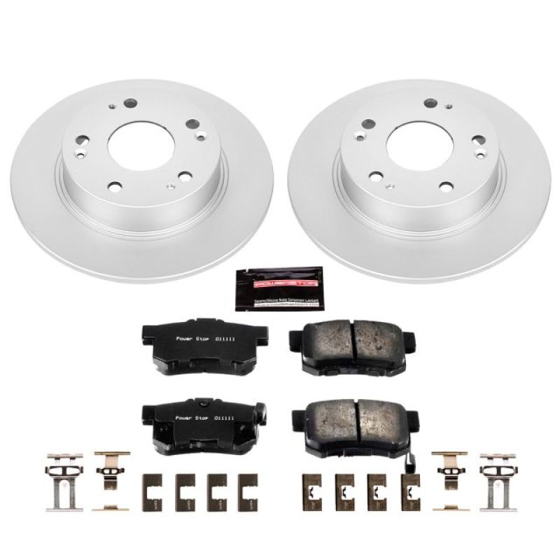 PowerStop Power Stop 04-08 Acura TSX Rear Z17 Evolution Geomet Coated Brake Kit - Brakes Rotors & Pads