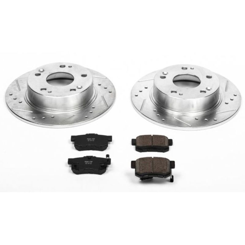 PowerStop Power Stop 04-08 Acura TSX Rear Z23 Evolution Sport Brake Kit - Brakes Rotors & Pads