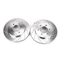 PowerStop Power Stop 04-08 Ford F-150 Front Evolution Drilled & Slotted Rotors - Pair - Brakes Pads