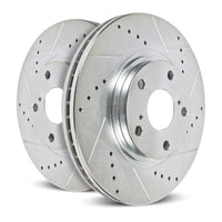 PowerStop Power Stop 04-08 Ford F-150 Front Evolution Drilled & Slotted Rotors - Pair - Brakes Pads