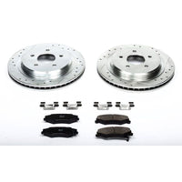 PowerStop Power Stop 04-09 Cadillac XLR Rear Z23 Evolution Sport Brake Kit - Brakes Rotors & Pads