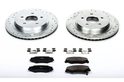 PowerStop Power Stop 04-09 Cadillac XLR Rear Z23 Evolution Sport Brake Kit - Brakes Rotors & Pads