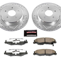 PowerStop Power Stop 04-09 Cadillac XLR Rear Z26 Street Warrior Brake Kit - Brakes Rotors & Pads