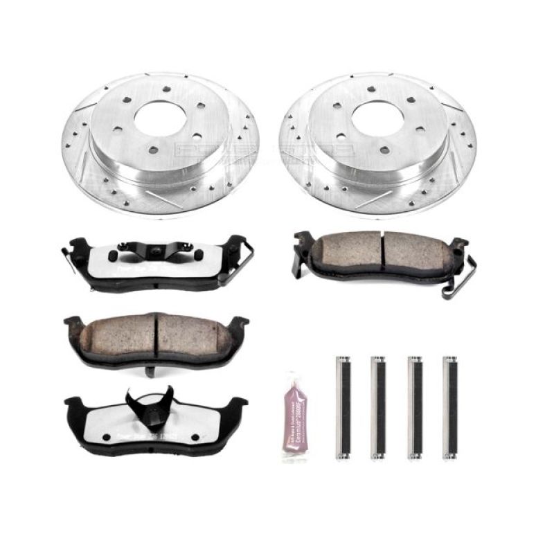 PowerStop Power Stop 04-10 Infiniti QX56 Rear Z36 Truck & Tow Brake Kit - Brakes Rotors Pads